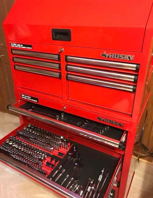 Husky Tool Box with Husky 432 piece Wrench set for Sale in Chapel Hill