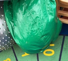 Green bean bag kids