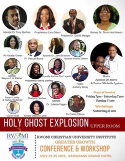 3 DAYS HOLY GHOST EXPLOSION NOV. 23-25, 2018