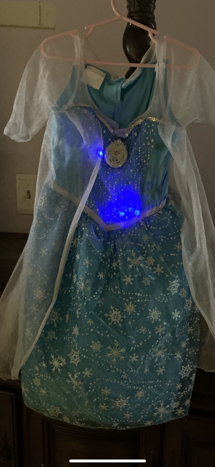 Vestido de Elsa para cinco años