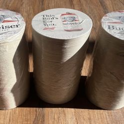 Lot Of (3) Budweiser Beer Coasters Double Sided Vintage NOS MAN CAVE Over 300pcs OR TRADE
