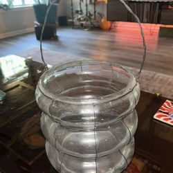 Hanging Glass Candle Holder