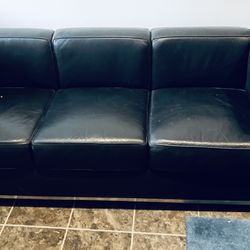 Corbusier Style Faux Leather Sofa/chajr