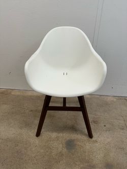 Modern molded plastic armchair