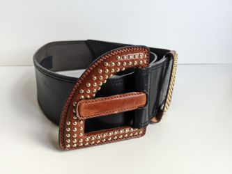 LYNN LERNER Vintage Belt w/ Gold Mini Studs for Sale in  display picture 2