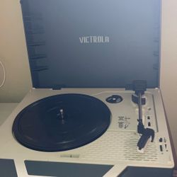 Victrola Vinyl Player grey and white 