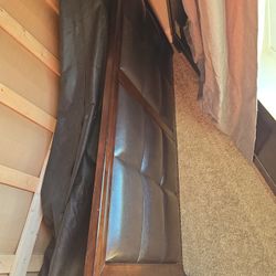Queen Bed Frame With Box Spring. With Nightstand (No Matress)