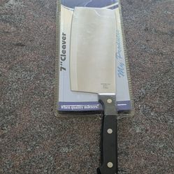 New 7" Meat Cleaver Stainless Steel Cutlery