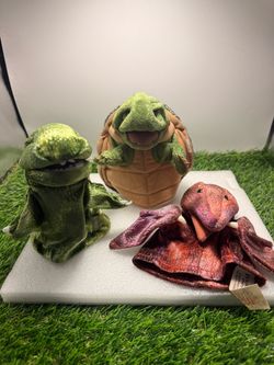 Folkmanis 3 puppets as is in great shape
