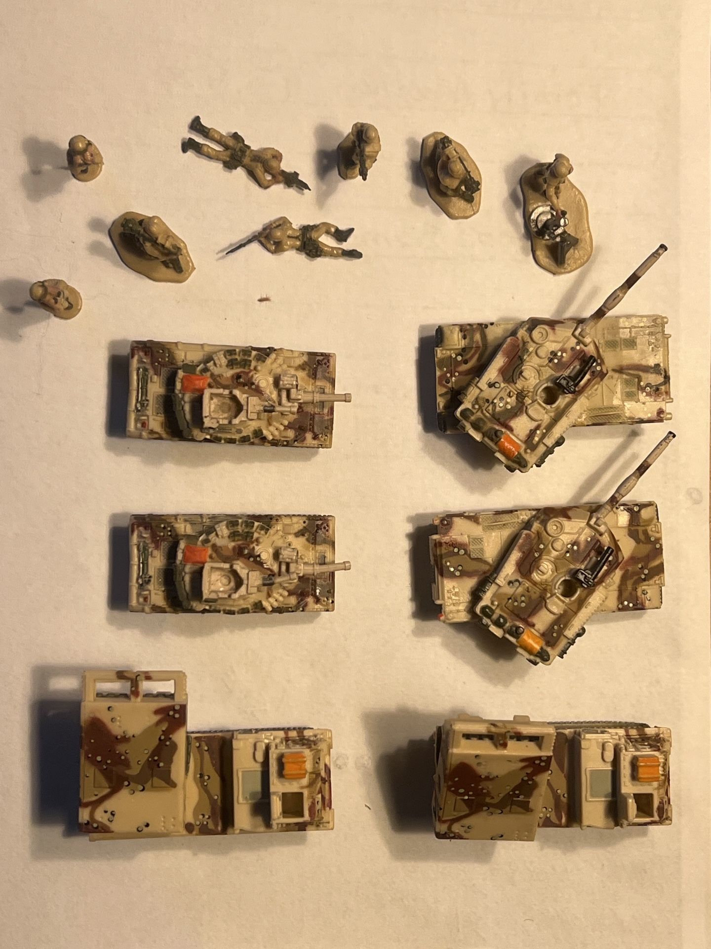 Micro Machines Desert Storm Set – Tanks, Troops, Vehicles 