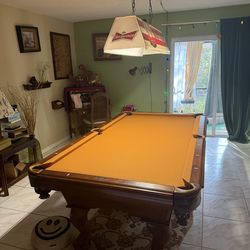 American Heritage Game Room Collection Pool Table – Excellent Condition – Complete Setup