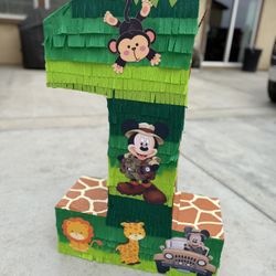 Number One Mickey Safari Pinata 