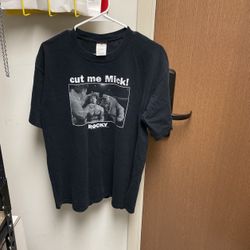 Size Large. Cut Me Mick. Vintage Rocky T-shirt.