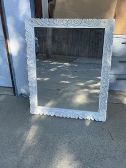 White Frame Mirror