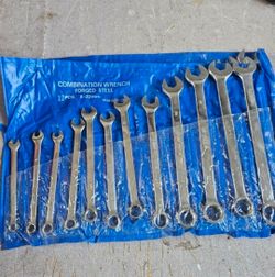 New 12 PC 8-22 Mm Wrench Set