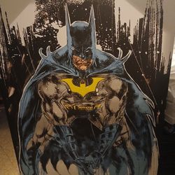 Large Batman Canvas Approx 3 Ft Tall X 2 FT Wide