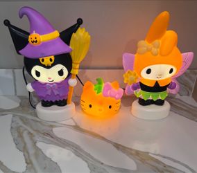 Hello Kitty Halloween lightup blowmold