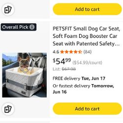 Small To Medium Doggy Car Seat Brand New In The Box 