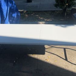 8 FT Picnic Table Folding Table Camping Table Plastic Table Fold Up Table Lock for Party Event,White