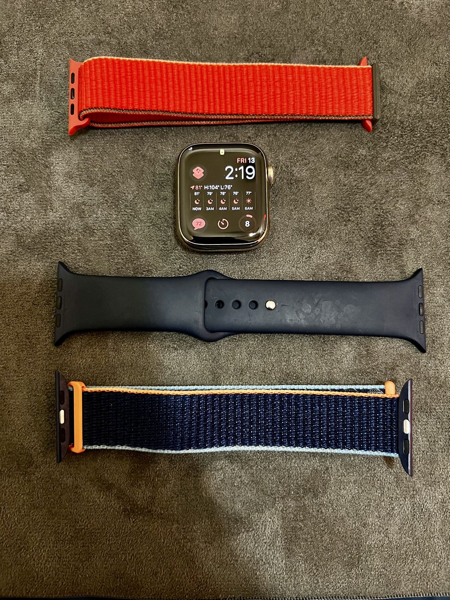 Apple Watch Series 7 – Stainless Steel Gold (45mm) – Excellent Condition!