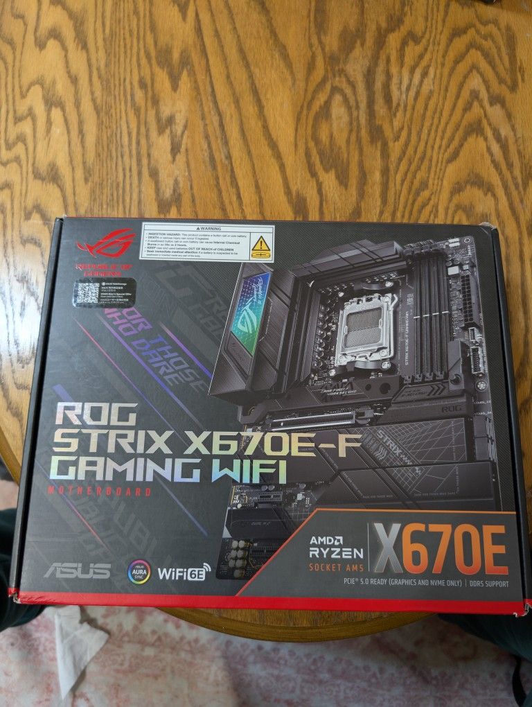 Asus ROG Strix X670E-F wifi 6e motherboard AM5