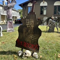 Hand Made Freddy Krueger Tombstone