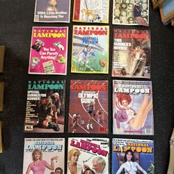 Lot of 12 National Lampoon Magazines From 1984, complete 1984 Set 