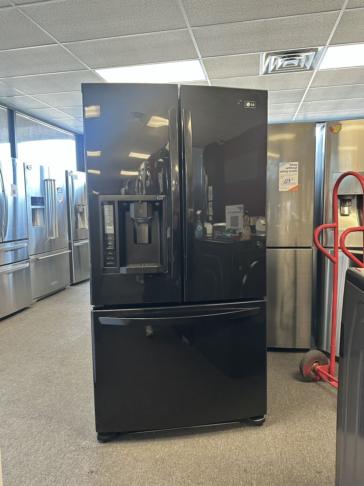 Black LG Frenchdoor Refrigerator