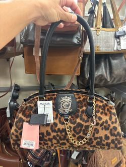 Juicy couture leopard print satchel bags