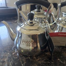 POTOBELO ITALIA STAINLESS STEEL KETTLE TEAPOT