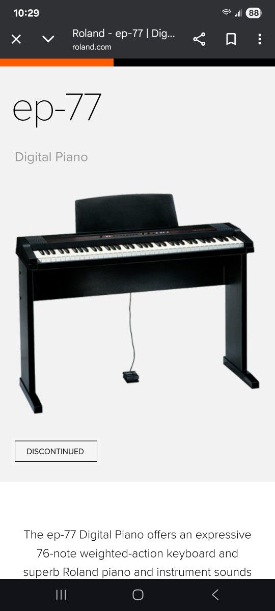 Digital Piano roland ep-77