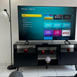 black TV stand