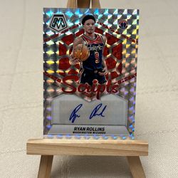 Ryan Rollins Mosaic Auto WIZARDS BUCKS