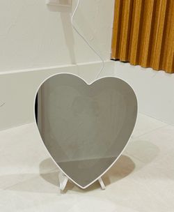 Mirror with LED photo frame