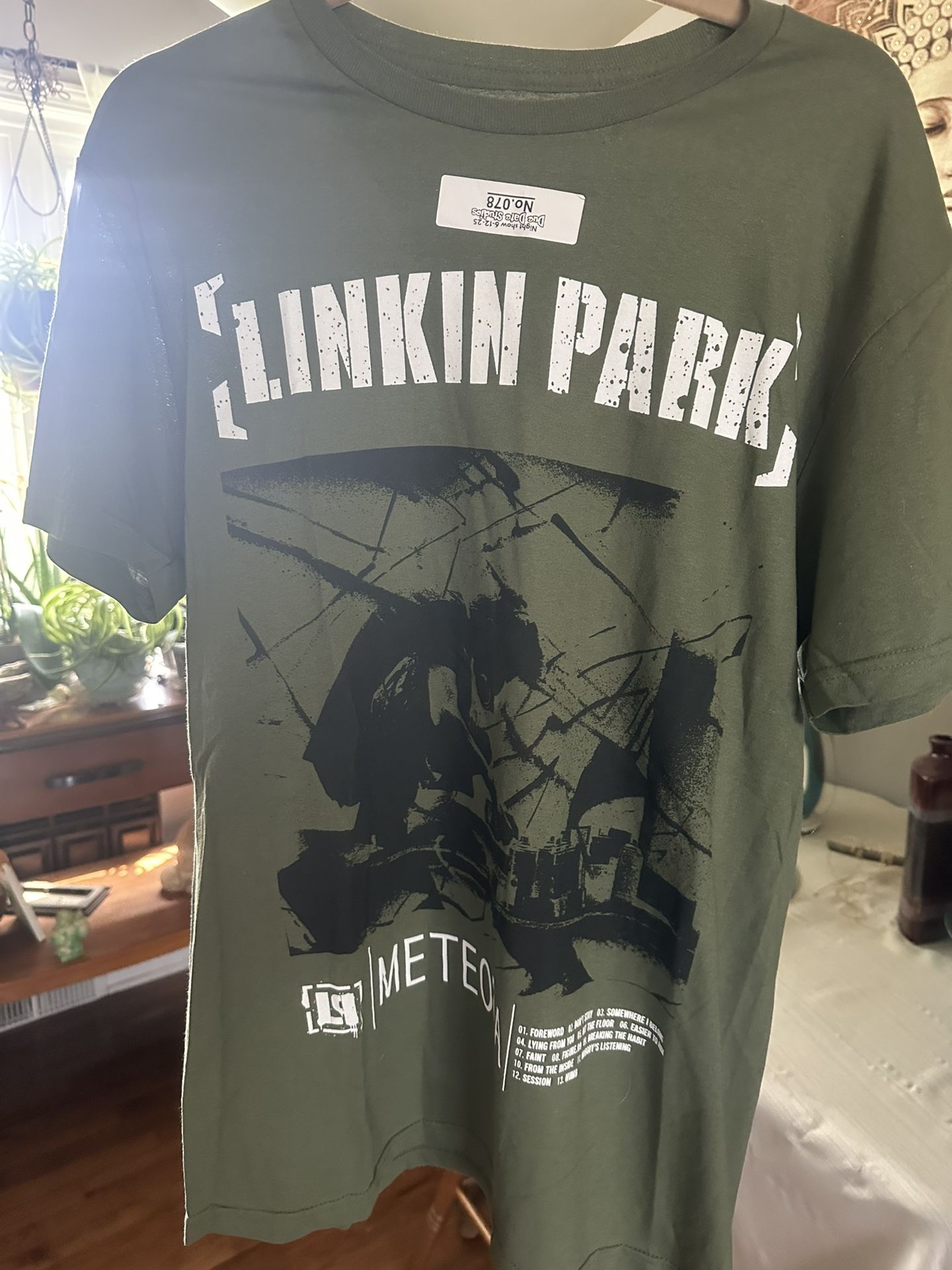 Linkin Park Meteora Olive Green T-Shirt