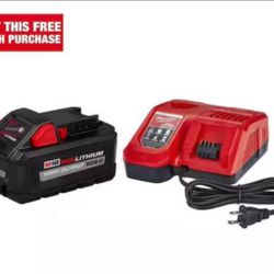 M18 18-Volt Lithium-Ion HIGH OUTPUT Starter Kit with XC 8.0Ah Battery and Rapid Charger 1.1k