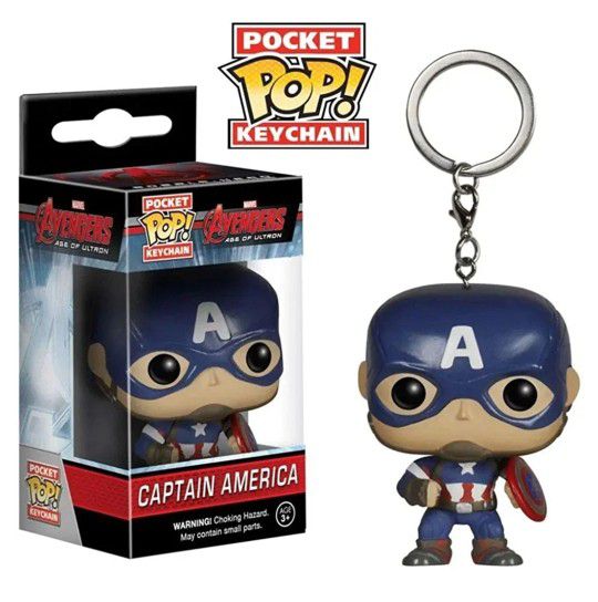 Funko - Avengers Captain America Pocket Pop! Vinyl Key Chain