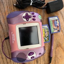 Leapfrog Leapster L-Max Learning Game System, Power Cord, & 2 Games