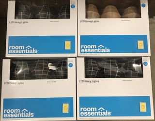 Qty 4 - 10 lights each battery operated room essentials led