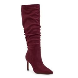 Red Velvet Thighs High Boot SHOE DAZZLE