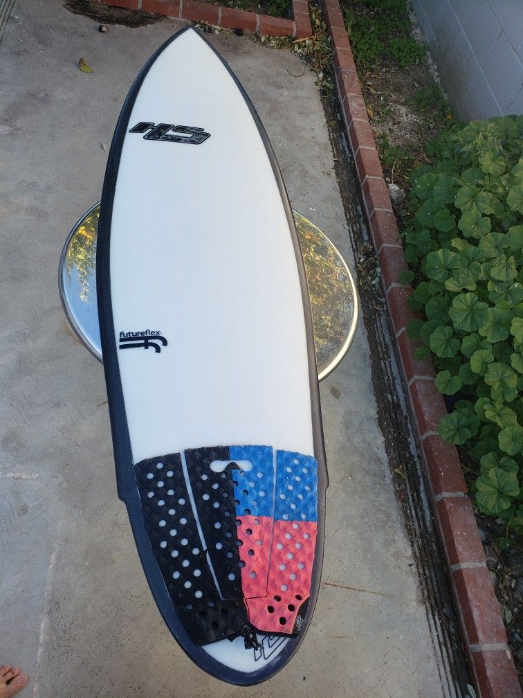 5'8" Haydenshapes Psychedelic Germ surfboard