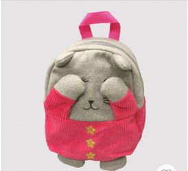 Girls' peek a boo small Cat&Jack backpack. Pink one size( As Is).