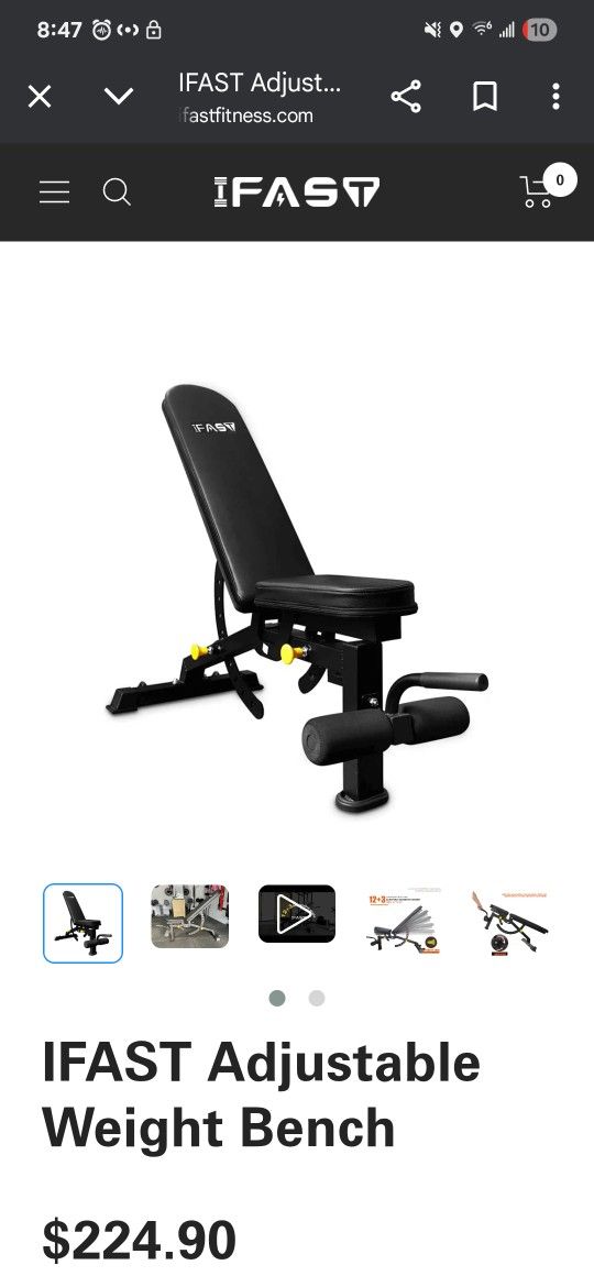 IFAST Adjustable Weight Bench