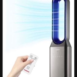 Bladeless Tower Fan 36 Inches Portable Electric Standing Floor Fan Air Circulator with Oscillating and Remote Control for Indoor Home Large Room Bedro