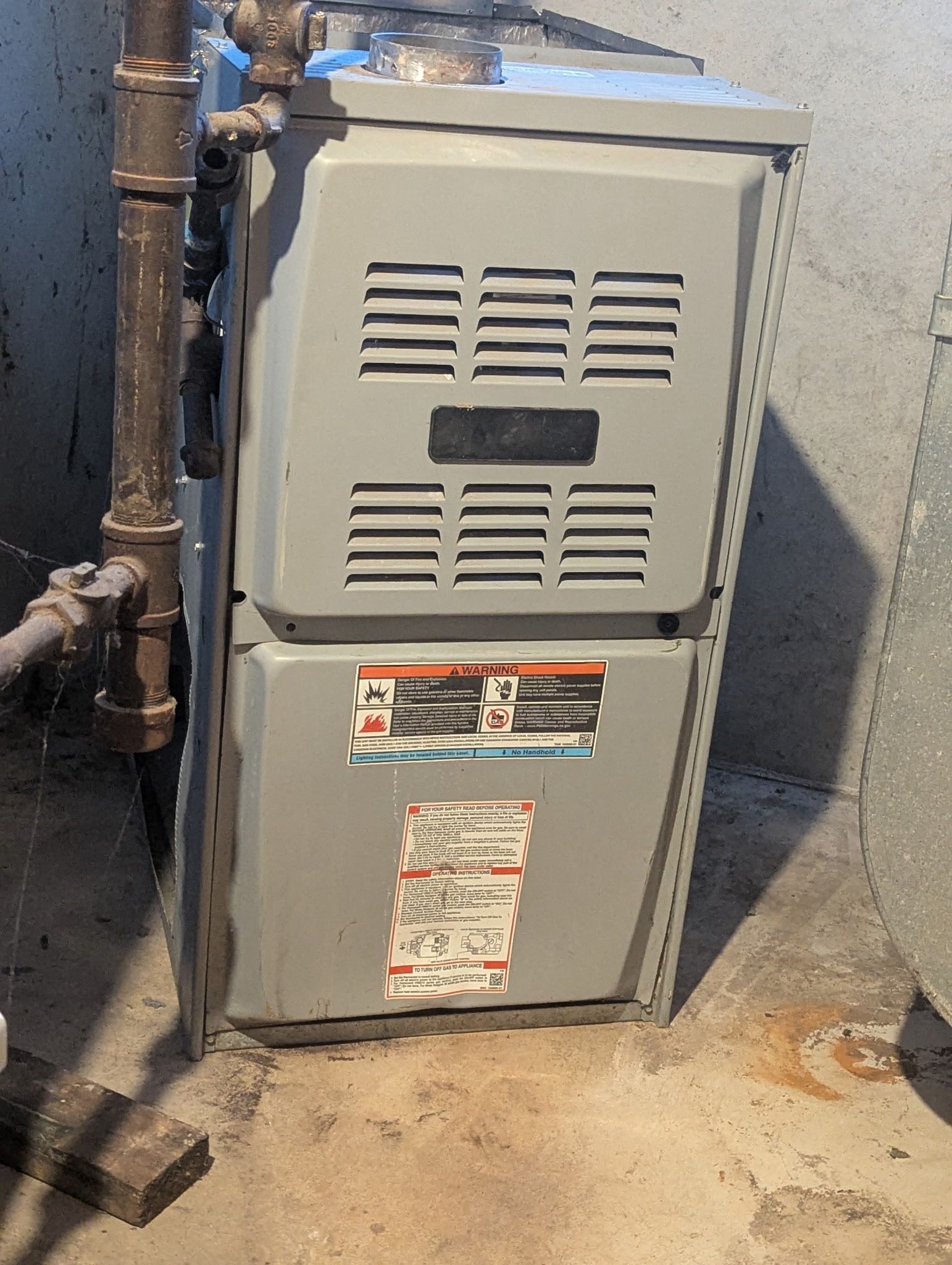 New Ducane 110000 BTU 80% Energy Efficient Multi Speed Upflow Gas Furnace