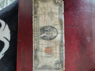 2$ 1953 bill red ink