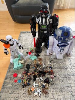 Large lot of Star Wars imaginext/galactic heroes