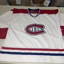 Nwot Pro Player Montreal Canadians Jersey Mens Xl NHL Clean Vintage NWOT