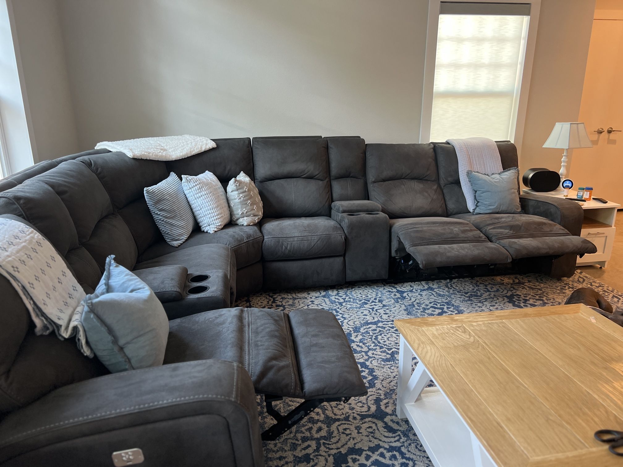 Power Reclining Sectional Sofa 8-Piece Flexsteel Nirvana