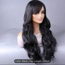 ⭐️NEW BEAUTIFUL EUROPEAN BLACK WIG ⭐️